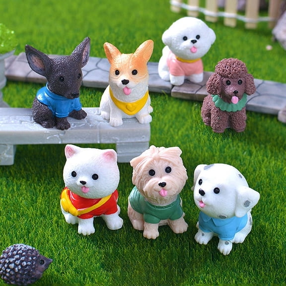 1pcs Miniature Dog Figurines Miniature Animals Dogs For DIY Micro Landscape