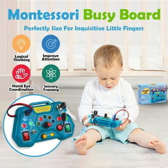 Toddler Busy Board Montessori Toys for Year Old, Travel