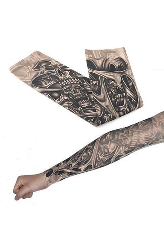 1pcs New Designed Fashion Outdoor Sleeve Tattoo Sleeve Seamless Male And Female Flower Arm Sun Comfortable Tattoo Sleeve M04888