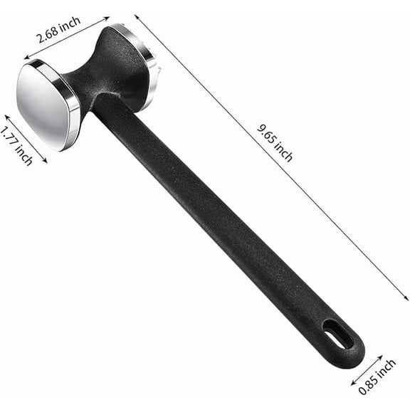 1pcs New Household Double-Sided Meat Hammer Aluminum Alloy Steak Hammer Meat Cutting Hammer Steak Meat Hammer Chopping Hammer Household Pork Chop Meat Hammer