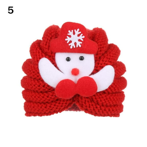 1pcs Newborn Soft Headwrap Santa Claus Photography Accessories Christmas Baby Winter Hat Knitted Baby Hat 5