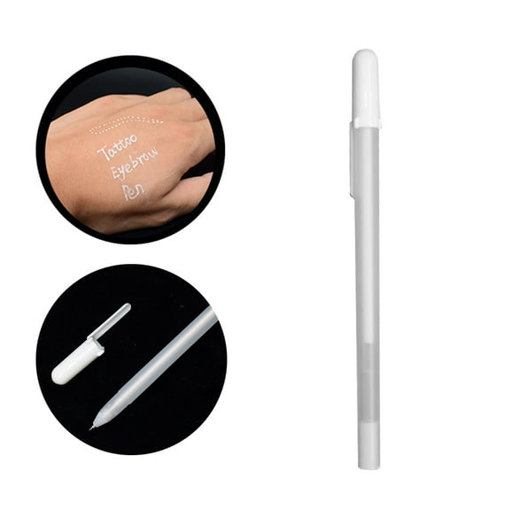 1pcs Packaging White Skin Marker for Piercing Eyebrow Make