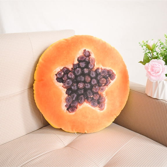 1pcs Passion Fruit Pillow Plush Stuffed Cute Toy Pillow, Room Decor，Christmas Birthday Gifts Stuffed Decor，17.7 inch