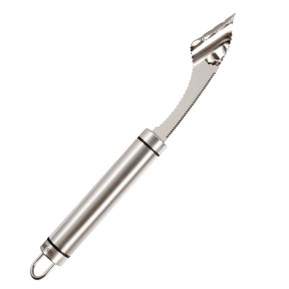 1pcs Pepper Corer Remover,Chili Corer Remover with Serrated Slice and Handle,Kitchen Tools for Fruit and Vegetable Corers,Easily Seed Remover or Slice off Vegetables tops,7.87 inch(Silver)