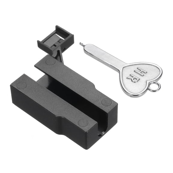 1pcs Port Blocker Locking USB Port/Dust PC Blocker with Coded Key,Black