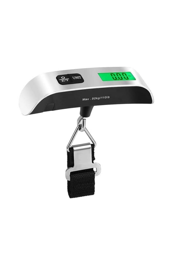 1pcs Portable Scale Digital LCD Display 110lb/50kg Electronic Luggage Hanging Suitcase Travel Weighs Baggage Bag Weight Balance