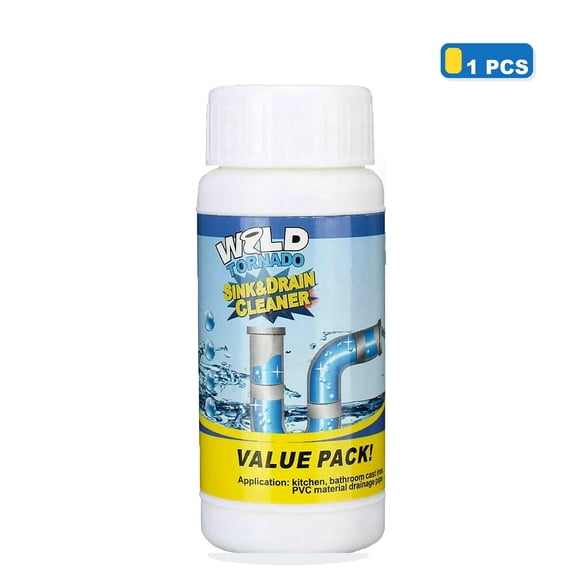 1pcs Powerful Sink & Drain Cleaner Powder - Quick Foaming Super Cleaning Agent for Kitchen, Bathroom & Toilet Pipes