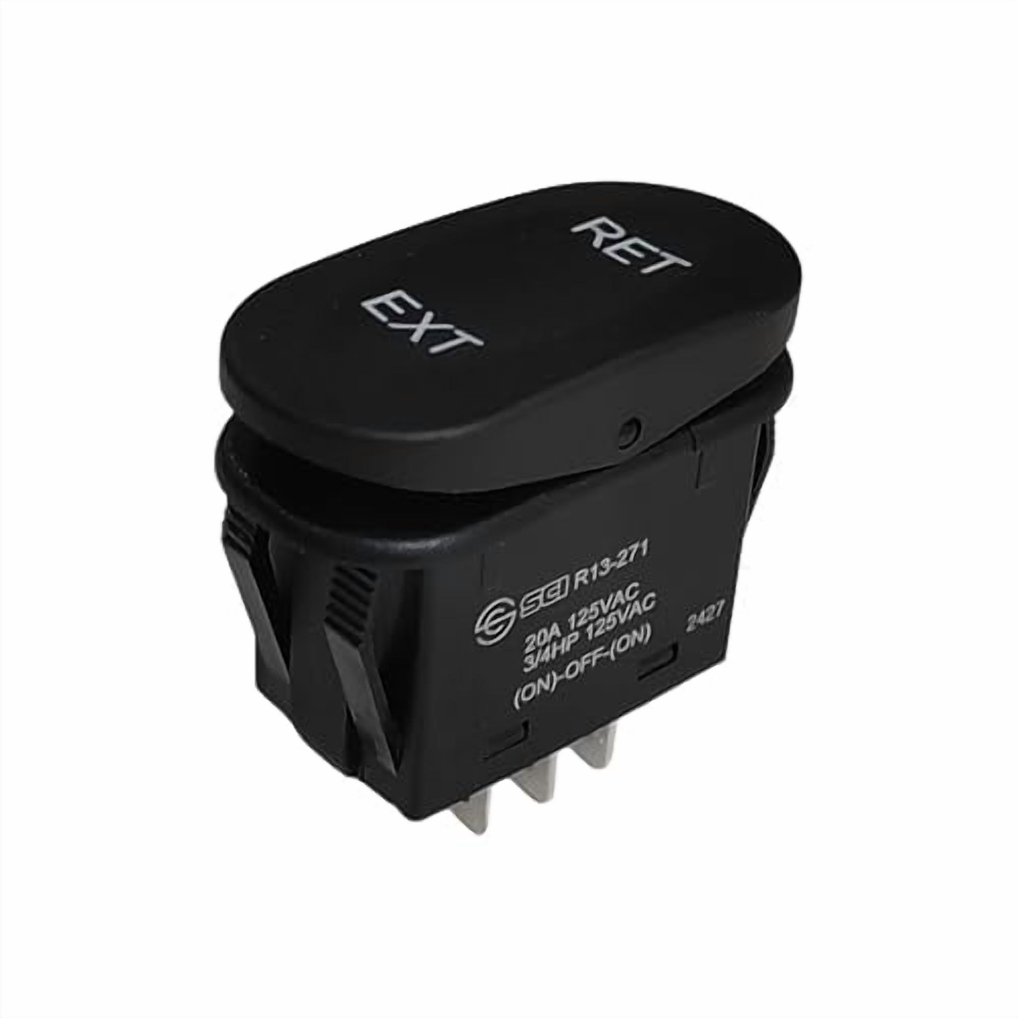 Dorman R13 Rocker Switch 1pcs R13-271 20A 125VAC 3/4HP 6Pins 3 Positions ON-Off-ON Rocker Switch ...