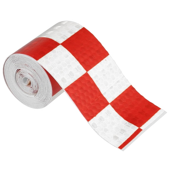 1pcs Red White Reflective Safety Tape Adhesive Signs for Trailer Cars Auto Trucks Trailer Outdoor