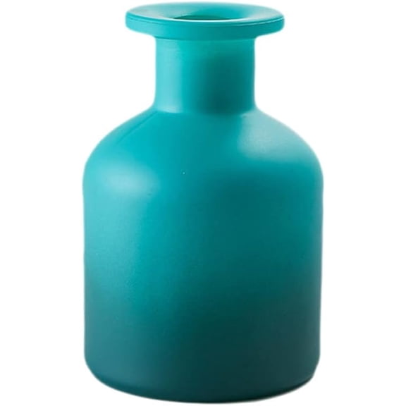 1pcs Round Glass Diffusser Bottle Aromathrapy Jar Essential Oils Container Fragrance Accessories for DIY Replacement Reed Diffuser Sticks (150ml/5oz Blue Gradient)