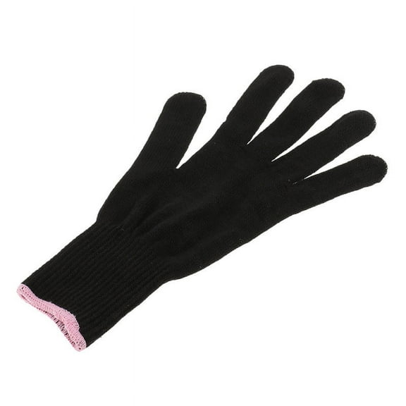 1pcs Salon Heat Resistant Glove Hair Hand Protector Flat Iron Black