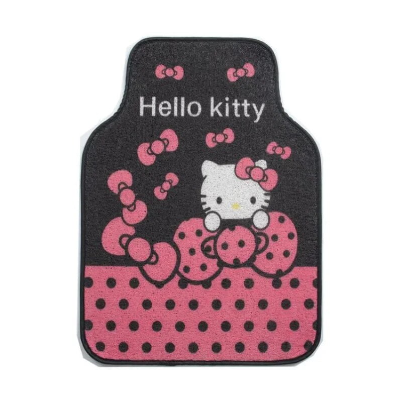 1pcs Sanrio Kawaii Hello Kitty Car Mats Cartoon Car Antislip Mats SinglePiece Dirty Resistant