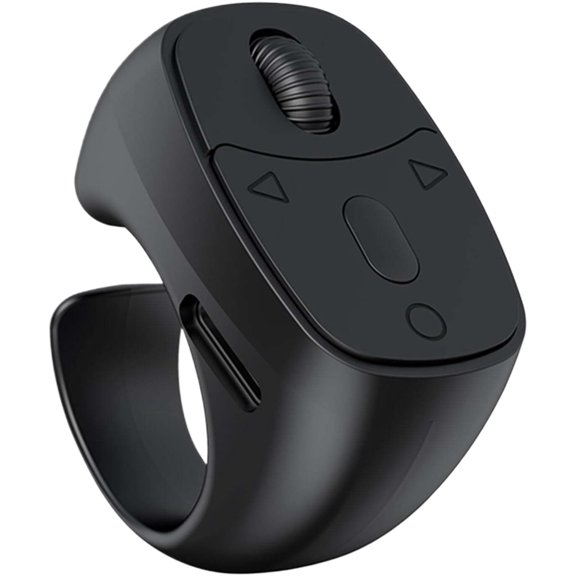 1pcs Scrolling Ring Remote for Video, Bluetooth Camera Remote Control, Wireless Ring for iPhone, Android