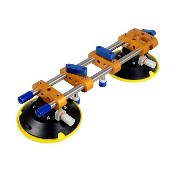 1pcs Seamless Stone Seam Setter Manual Rubber Vacuum Leveling Setter Professional Countertop Installation Tool For Joint With 6inch Suction Cups ,Strong Suction Force
