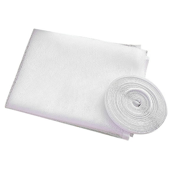 1pcs Self Adhesive Invisible Screens Summer Anti-Mosquito And Insect Screens Simple Operation White Screens 130 Cm X150 Cm