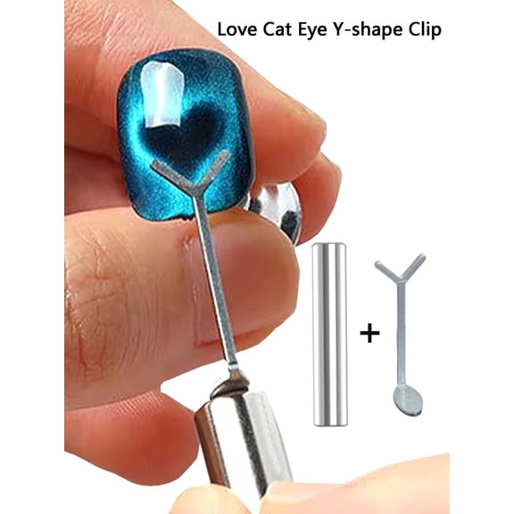 1pcs Set Y Shape Cat Eye Nail Magnet Set Creating Heart Cat Claw Shapes On Nails Y Shape Iron Wire Magnetic Nail Art Accessories Tools Nail Supplies