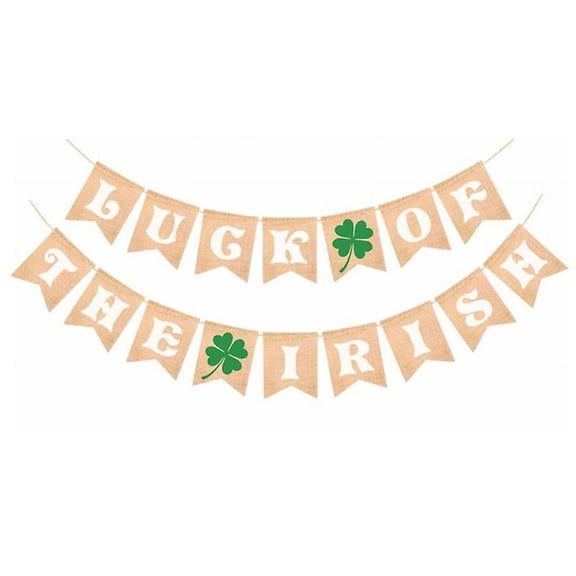 1pcs Shamrock Clover Banner
