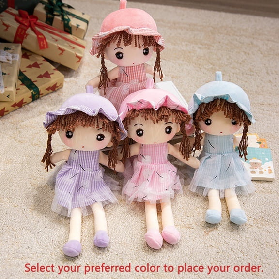 1pcs Sheer Skirt Princess Plush Toy DollsStuffed Toys for Couch, Living Room, Home DecorHoliday Gifts, Friend Gifts13.7 Inch (Light Pink)