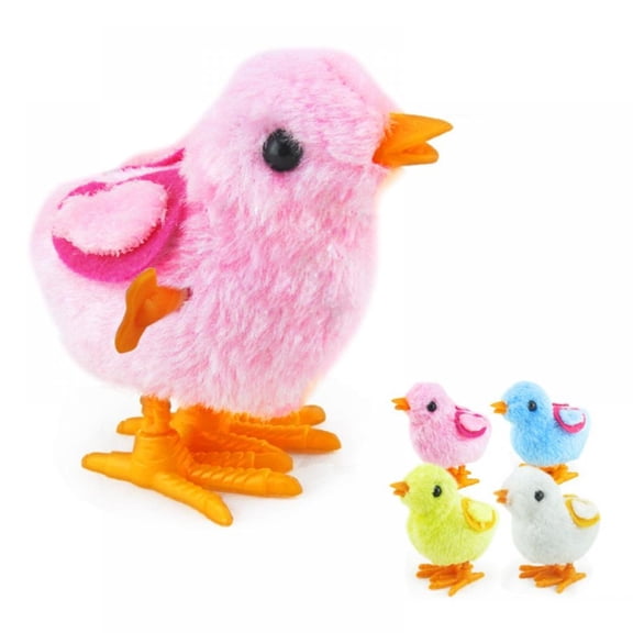 1pcs Simulation Plush Chicken Clockwork Walking Jumping Chicken Toy Doll Children's Toy Gift