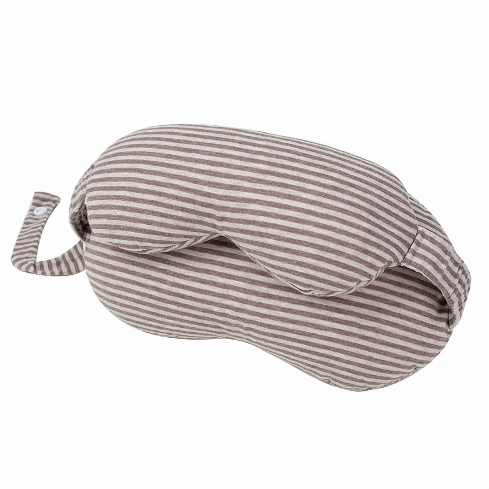 1pcs Sleep Mask for Side Sleeper Women Men,Eye Mask for Sleeping Light Blocking, Soft Breathable Night Blindfold, 2-In-1 (Eye Mask And Pillow)，Travel,Striped Caramel