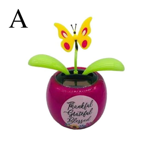 1pcs Solar Powered Dancing Flowers Swinging Toys Funny Decoration Ornaments Shaking Electric C Auto-swinging Q6n1 Gift