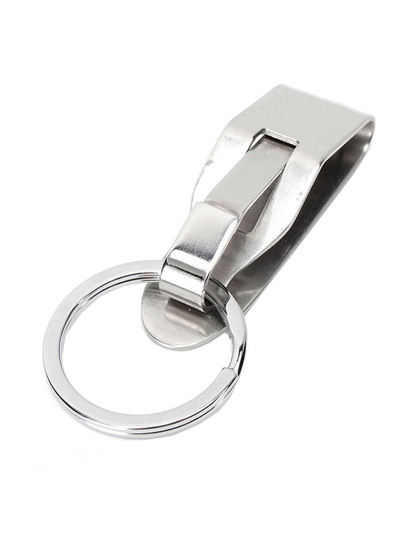 1pcs Stainless steel Quick release Keychain Belt Clip key ring snap holder