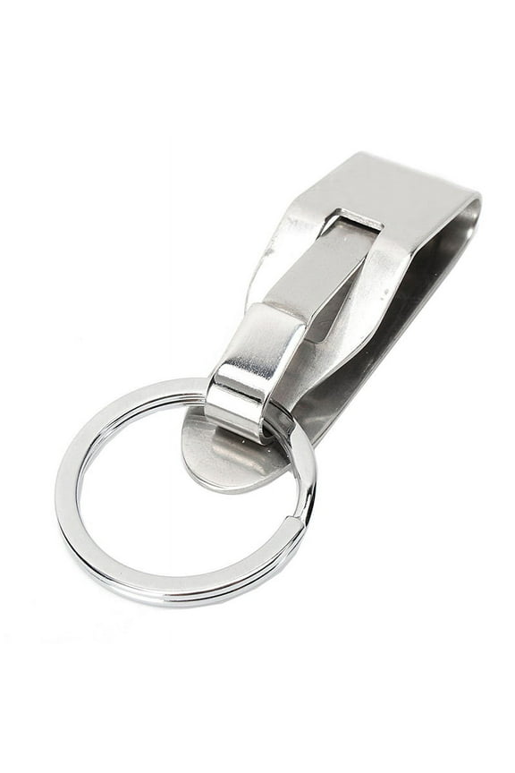 1pcs Stainless steel Quick release Keychain Belt Clip key ring snap holder