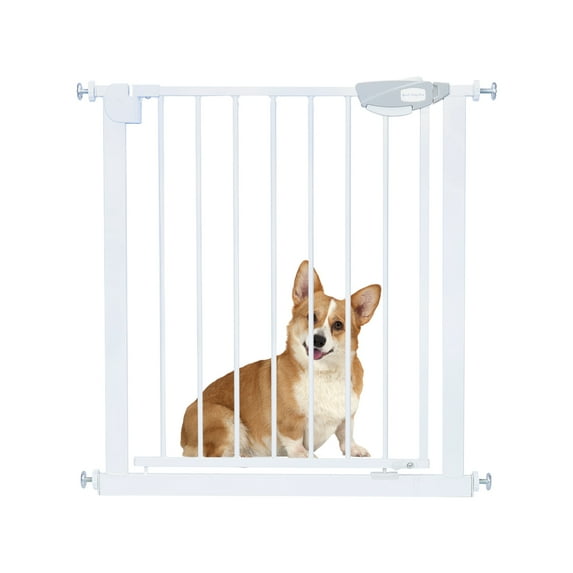 1pcs Steel+pp Dog Fence (white Main Piece Neutral Packing Height 76cm)