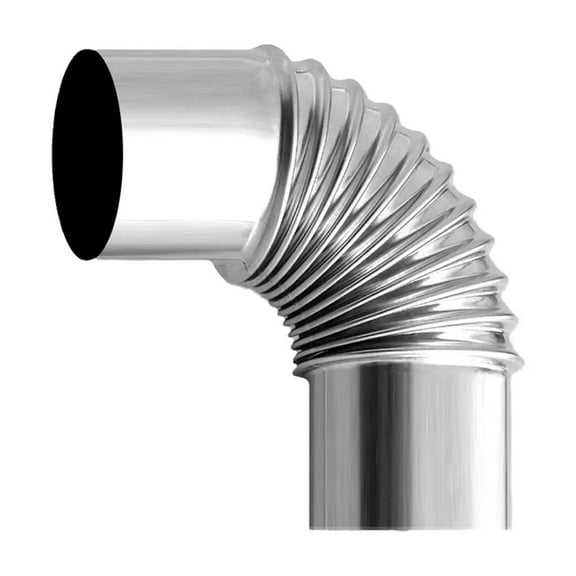 1pcs Stove Pipe Elbow Fire Place Vent Chimney Pipe Gas Heater Exhaust Pipe For Tent