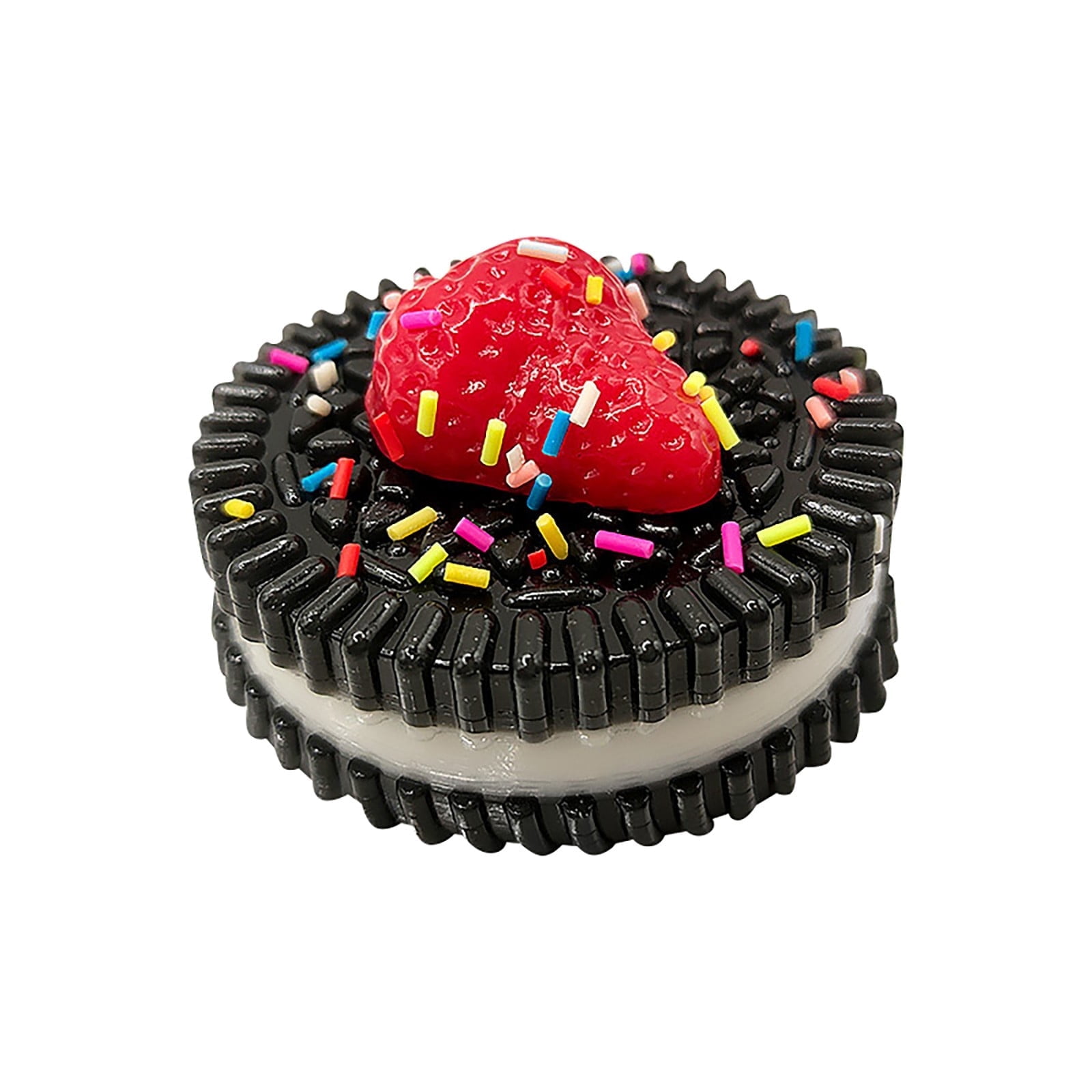 Lot De 3 Jouets Anti-stress Oreo Squishy - TPR Ultra Doux - 6x6x2.5 Cm - Parfait Pour Enfants Et Adultes - Cadeau Déco