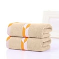 thumbnail image 1 of 1pcs Towels Stripe Beach Towel, Cotton Pool Towels, Highly Absorbent Quick Dry Bath Towels for Bathroom, and Swim，Cotton Towel for Hotel Spa Kitchen Bathroom Kitchen & Shower A(73*34cm), 1 of 4