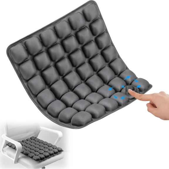 1pcs Travel Seat Cushion, Airplane Seat Cushion for Long Flight, Airplane Gadgets Inflatable Seat Cushions, 3D Inflatable Airbag PortableCushion With Air Pump,Ergonomic for Wheelchair Office Chair