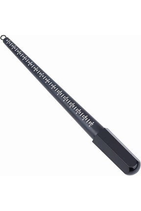 1pcs US Ring Sizing Measuring Tool Sizes 1-15 Plastic Ring Mandrel Ring Sizing Mandrel for Accurate Measurements Black Ring Stick Mandrel Jewelry Sizing for Jewelry Making Black