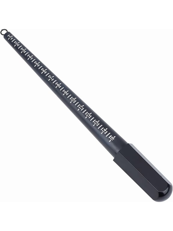 1pcs US Ring Sizing Measuring Tool Sizes 1-15 Plastic Ring Mandrel Ring Sizing Mandrel for Accurate Measurements Black Ring Stick Mandrel Jewelry Sizing for Jewelry Making Black