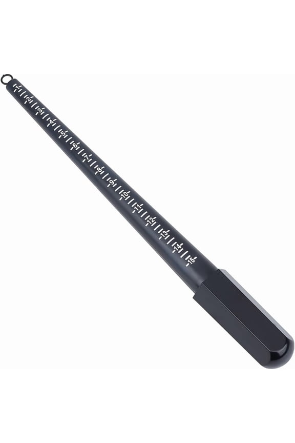 1pcs US Ring Sizing Measuring Tool Sizes 1-15 Plastic Ring Mandrel Ring Sizing Mandrel for Accurate Measurements Black Ring Stick Mandrel Jewelry Sizing for Jewelry Making Black DIY
