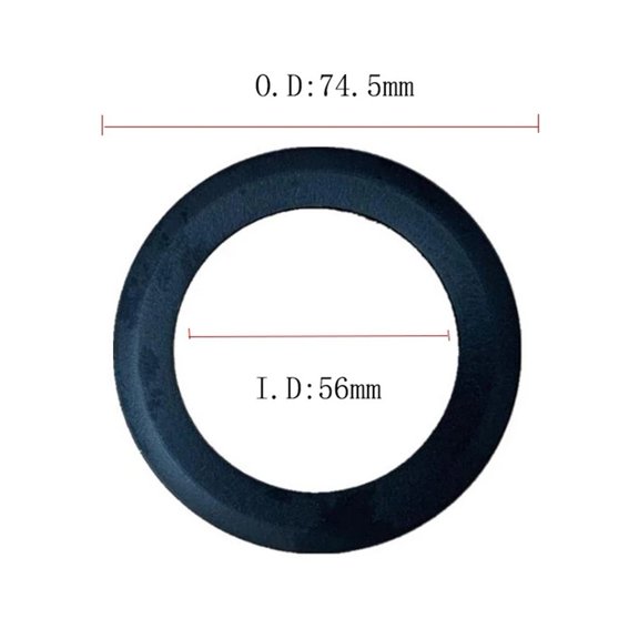 1pcs Vacuum Pump Piston Ring Oil Free Mute Air-Compressor Cylinder Sleeve Piston-Rings Oil Sealing Gasket 63.7*69/75*24.5/47.5mm 1500W