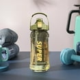 thumbnail image 1 of 1pcs Water Bottles with Straw & Lid,Motivational Water Bottles with Time Marker to Drink, Leak-Proof BPA-Free, Women Men Gym Fitness Outdoor, 1 of 6