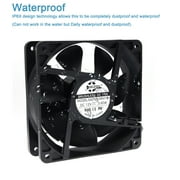 1pcs Waterproof 120mm 12cm120X120X38mm Cooling Fan DC12V 3600RPM High Airflow ,for Home Bathroom Grow Room Ventilation Vent