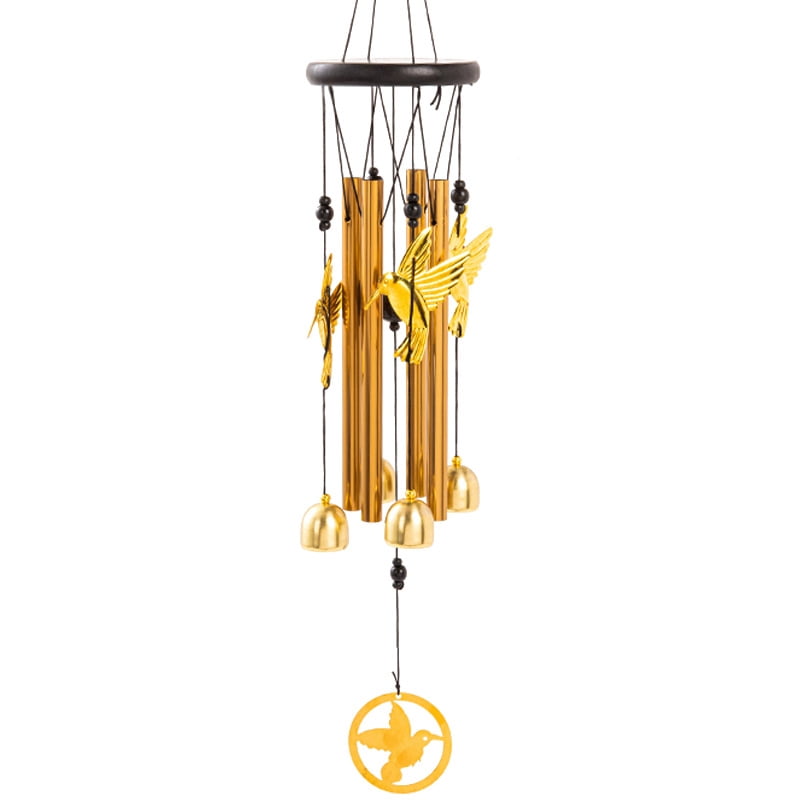 1pcs Wind Chimes Outdoor Decor,Tone Soothing Melodic Tones Windchimes, Wind Chimes for Outside, Memorial Wind Chime Best Gift for Mom Women Grandma Neighbors，Bird of Prey，Gold