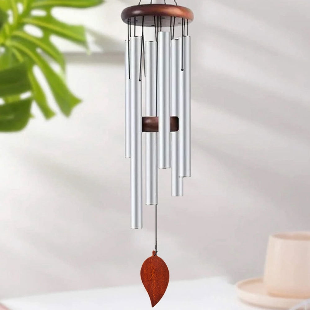 1pcs Wind Chimes Outdoor Decor,Tone Soothing Melodic Tones Windchimes, Wind Chimes for Outside, Memorial Wind Chime Best Gift for Mom Women Grandma Neighbors，Style 1 Silver