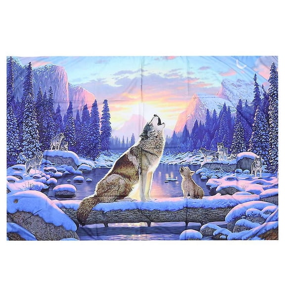 1pcs Wolf Mural