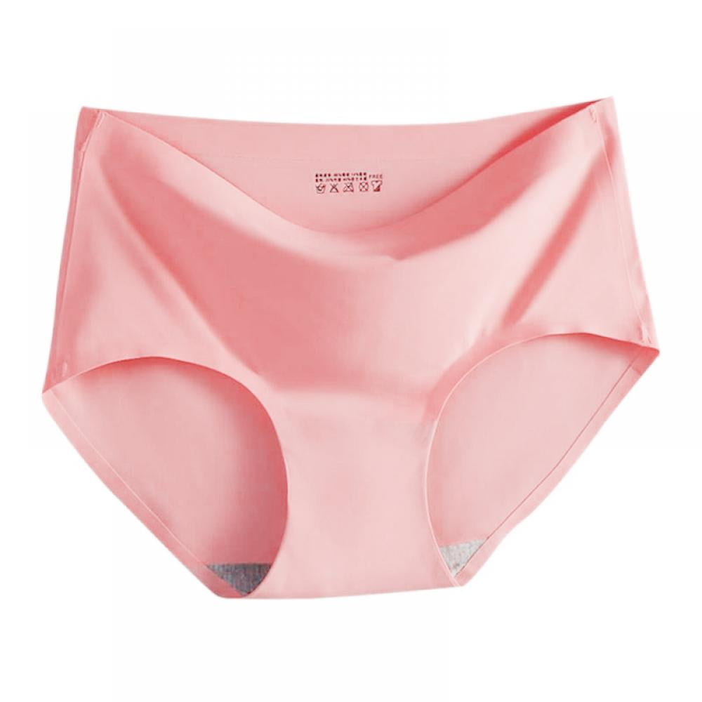 1pcs Women's One Piece Seamless Underwear Silk Briefs High Waist