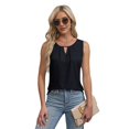 thumbnail image 1 of 1pcs Womens Sleeveless Tank Top Black L To prevail in kind, 1 of 6