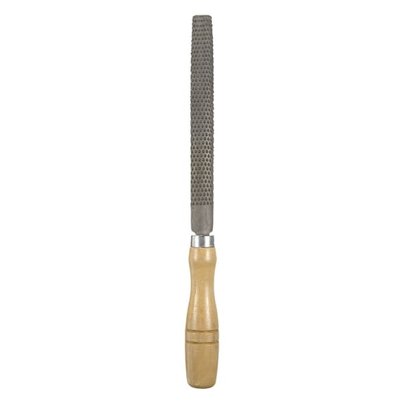1pcs Wood Rasp File 6" Steel Flat Medium Cut File Rasp without Handle for Woodworking Sharpening Wood Tool, Gray
