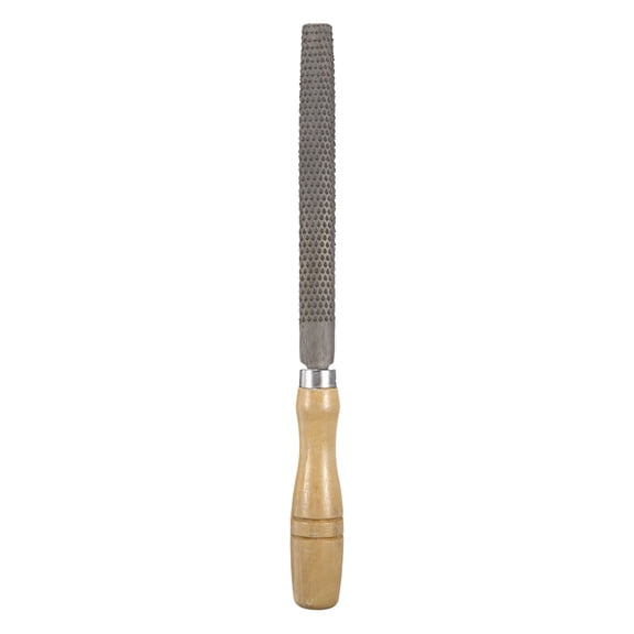 1pcs Wood Rasp File 6" Steel Flat Medium Cut File Rasp without Handle for Woodworking Sharpening Wood Tool, Gray