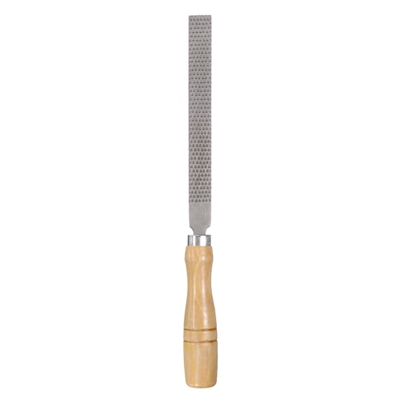 Uxcell Wood Rasp File 6" Steel Flat Rasp File with Wooden Handle
