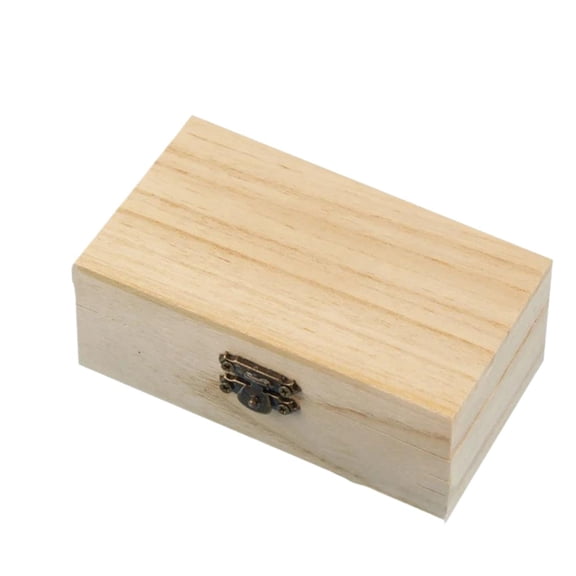 Wooden Box Packing Plain Wood Storage Case Organizer Cosmetics Jewelry Cosmetic Gifts Kitchen Bathroom Toolbox Household