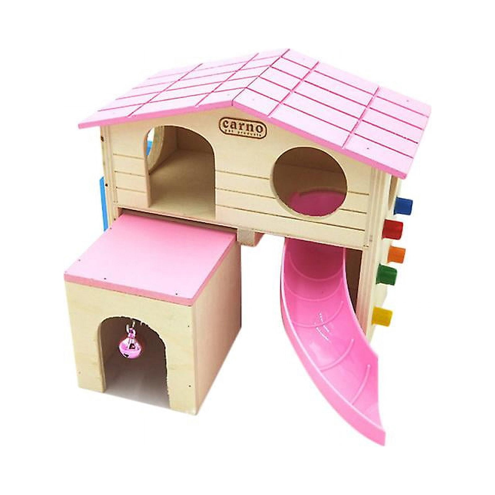 1pcs Wooden Hamster Sliding Stair House