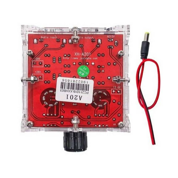 1pcs XH-A201 HiFi 6J1 Class A Bile Tube Preamplifier Finished Board with Acrylic Chassis