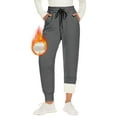 thumbnail image 1 of 1pcs fleece sweatpants--light gray, 1 of 5